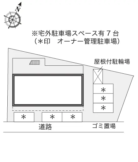 ★手数料０円★茅ヶ崎市中島　月極駐車場（LP）